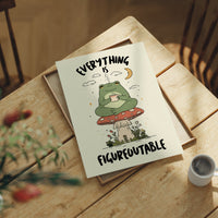 Everything Is Figureoutable Frog Wall Art