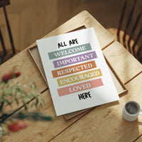 All Are Welcome Classroom Affirmation Print