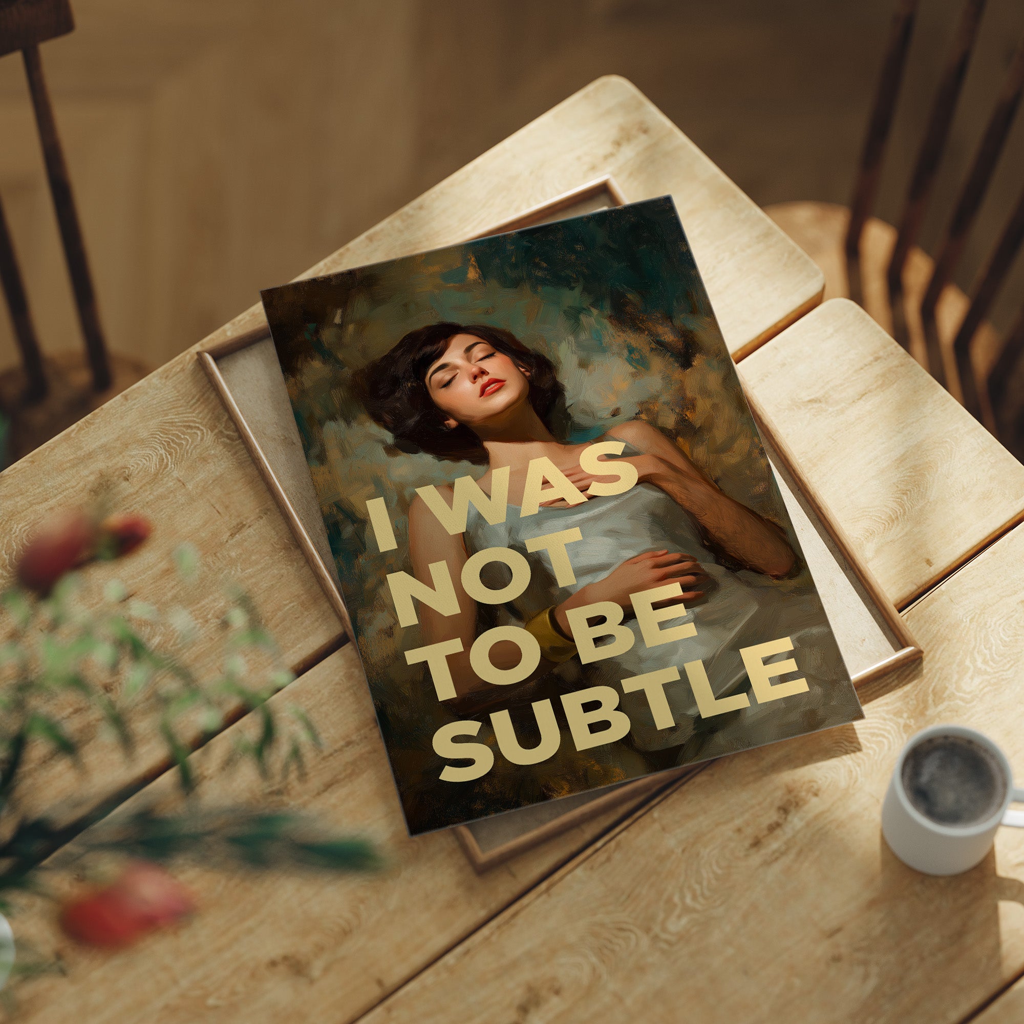 I Was Not To Be Subtle Vintage Portrait Art