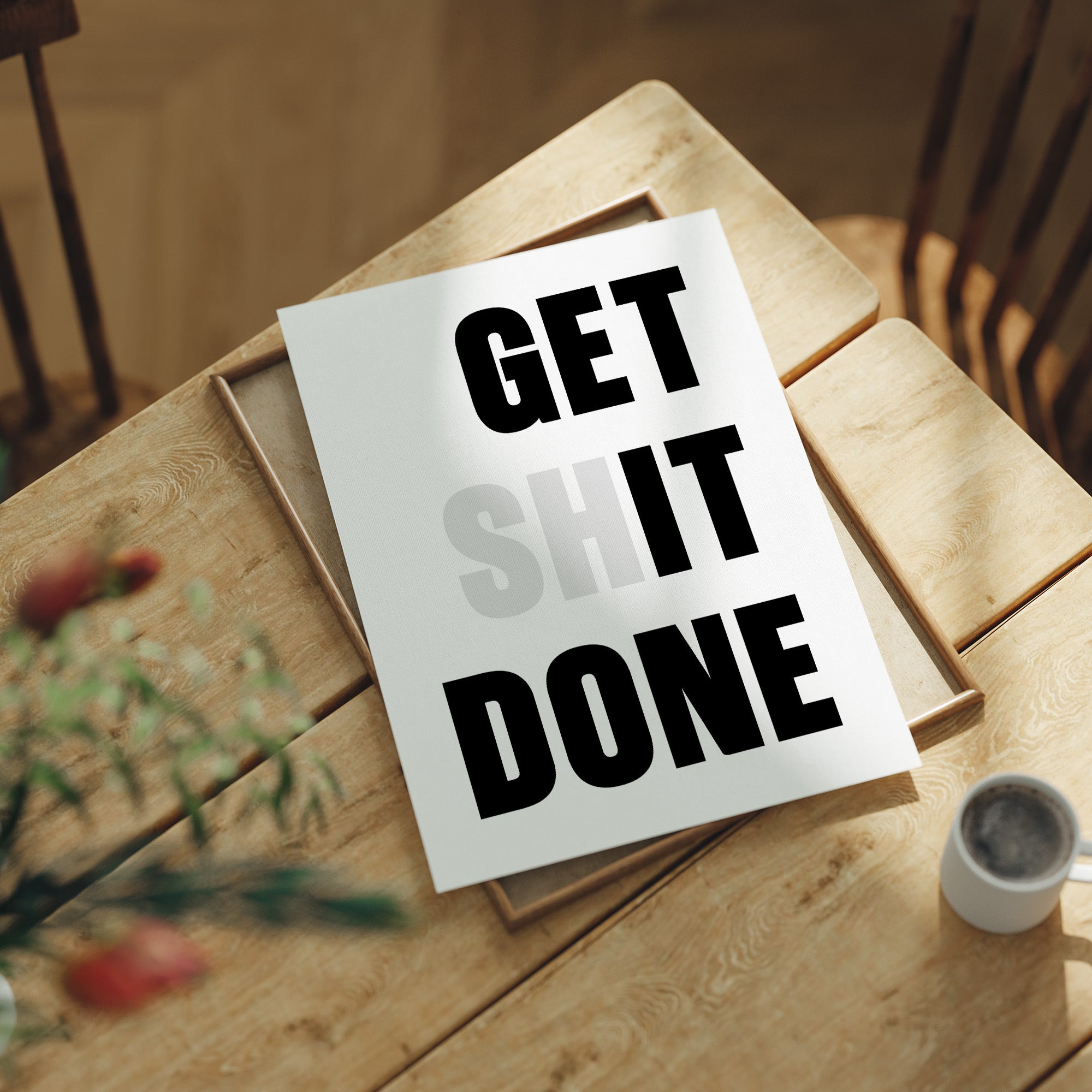 One Percent Better Minimalist Motivation Print