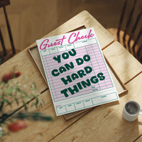 You Can Do Hard Things Guest Check