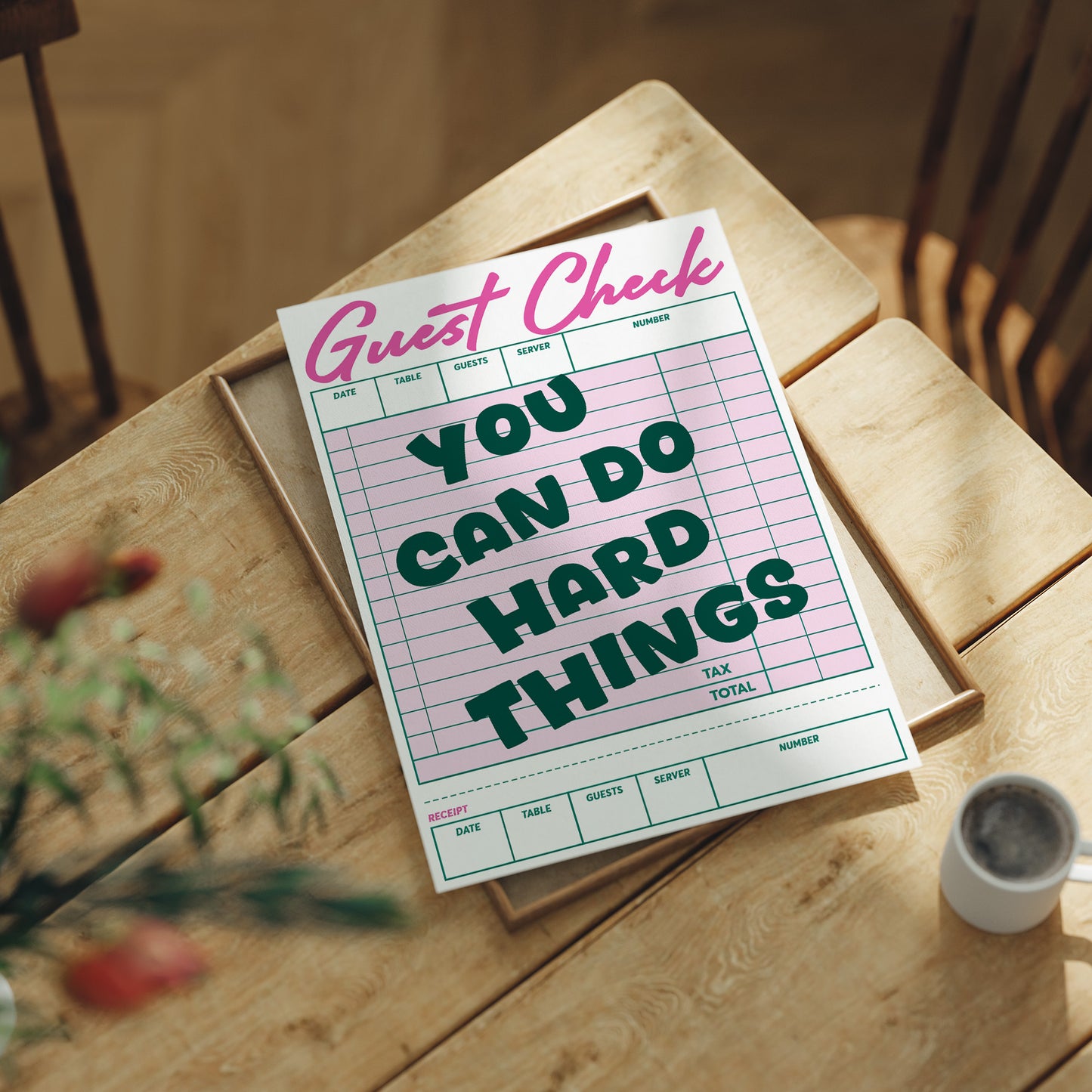 You Can Do Hard Things Guest Check