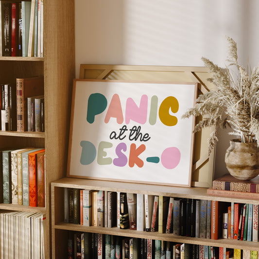 Panic at the Desk-O Canvas Art