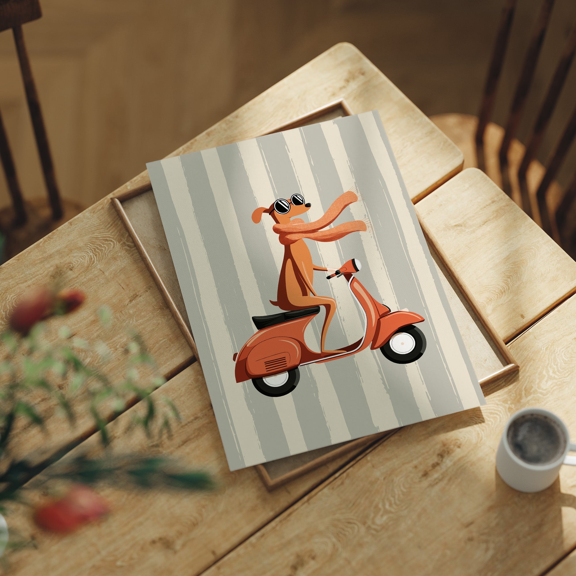 Cool Dog Riding Scooter
