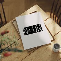 Now Flip Clock Minimal Typography