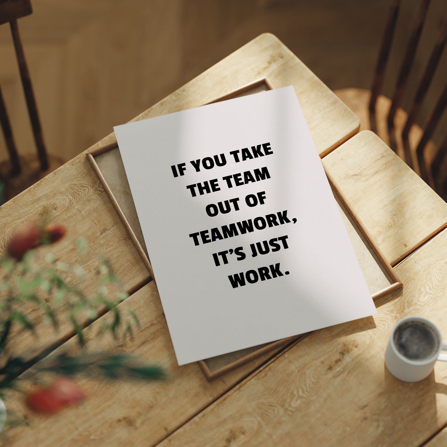 Teamwork Makes Work Meaningful