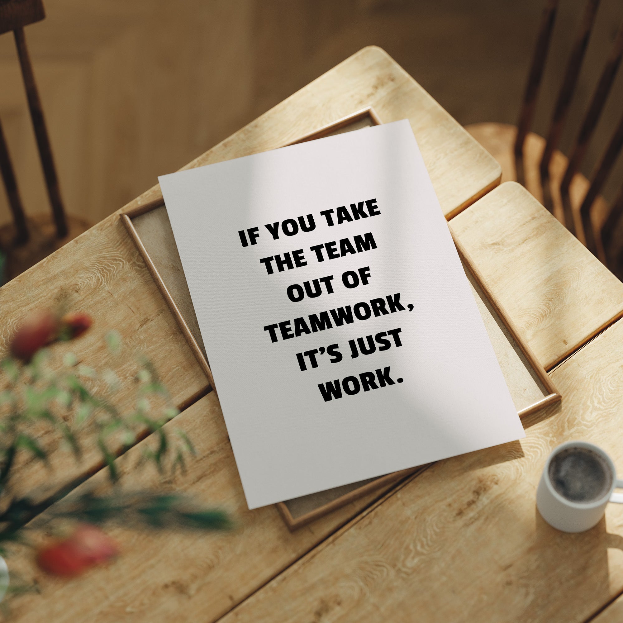 Teamwork Makes Work Meaningful
