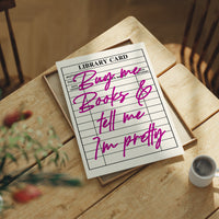 Buy Me Books and Tell Me I'm Pretty, Magenta
