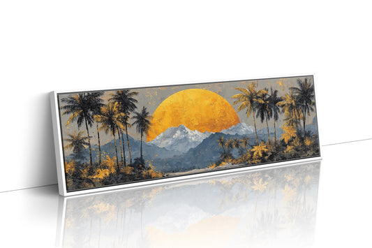 Golden Sun Beyond The Palms