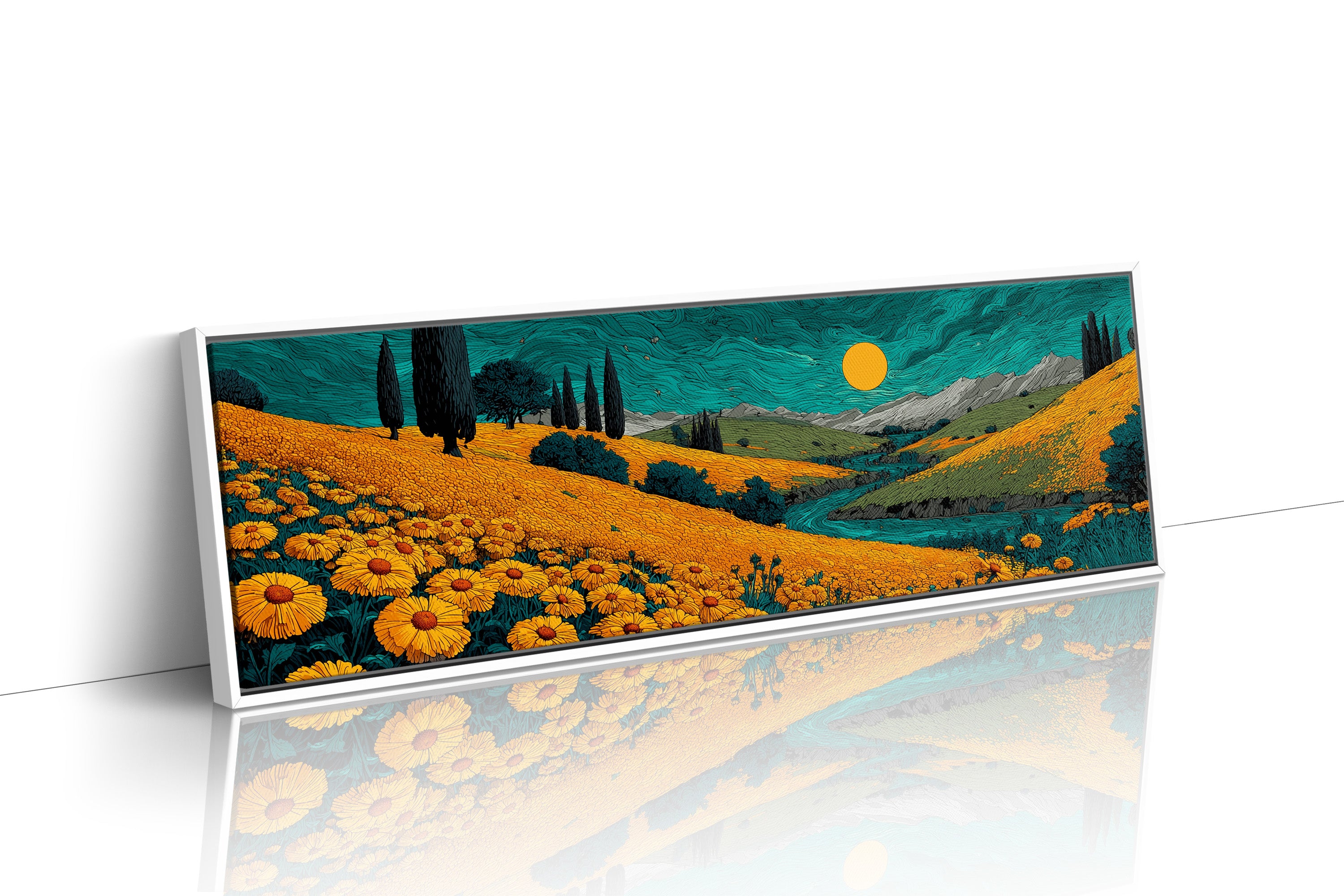 Fields Of Gold Under Teal Skies
