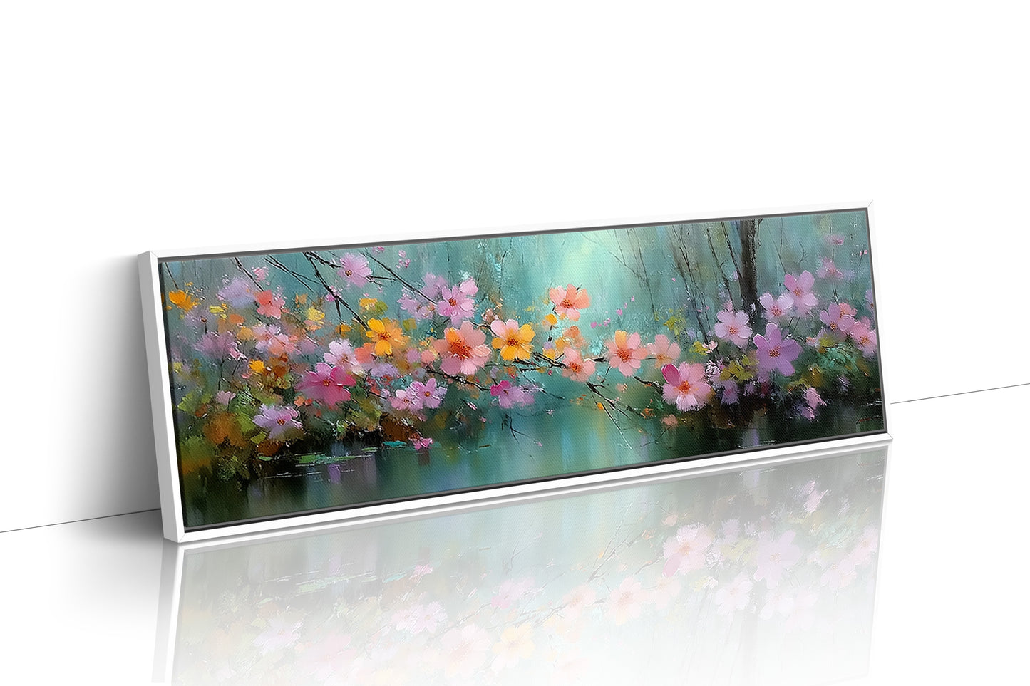 Blossoms Drifting Over Quiet Water