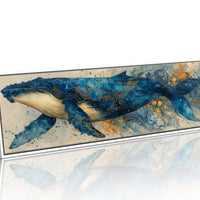 Midnight Whale In Golden Tides