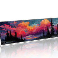 Crimson Skies Over Silent Pines