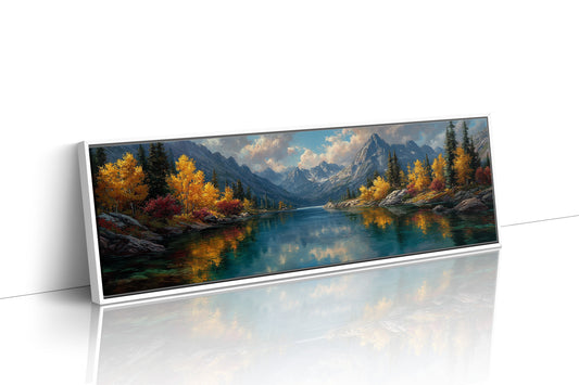 Autumn Reflections Beneath Alpine Peaks