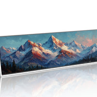 Crimson Light on Alpine Peaks
