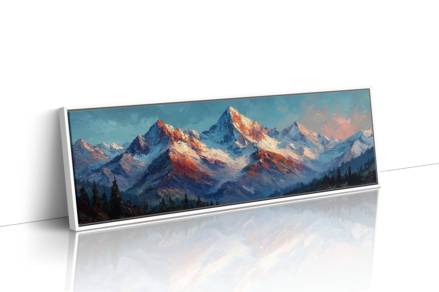 Crimson Light on Alpine Peaks