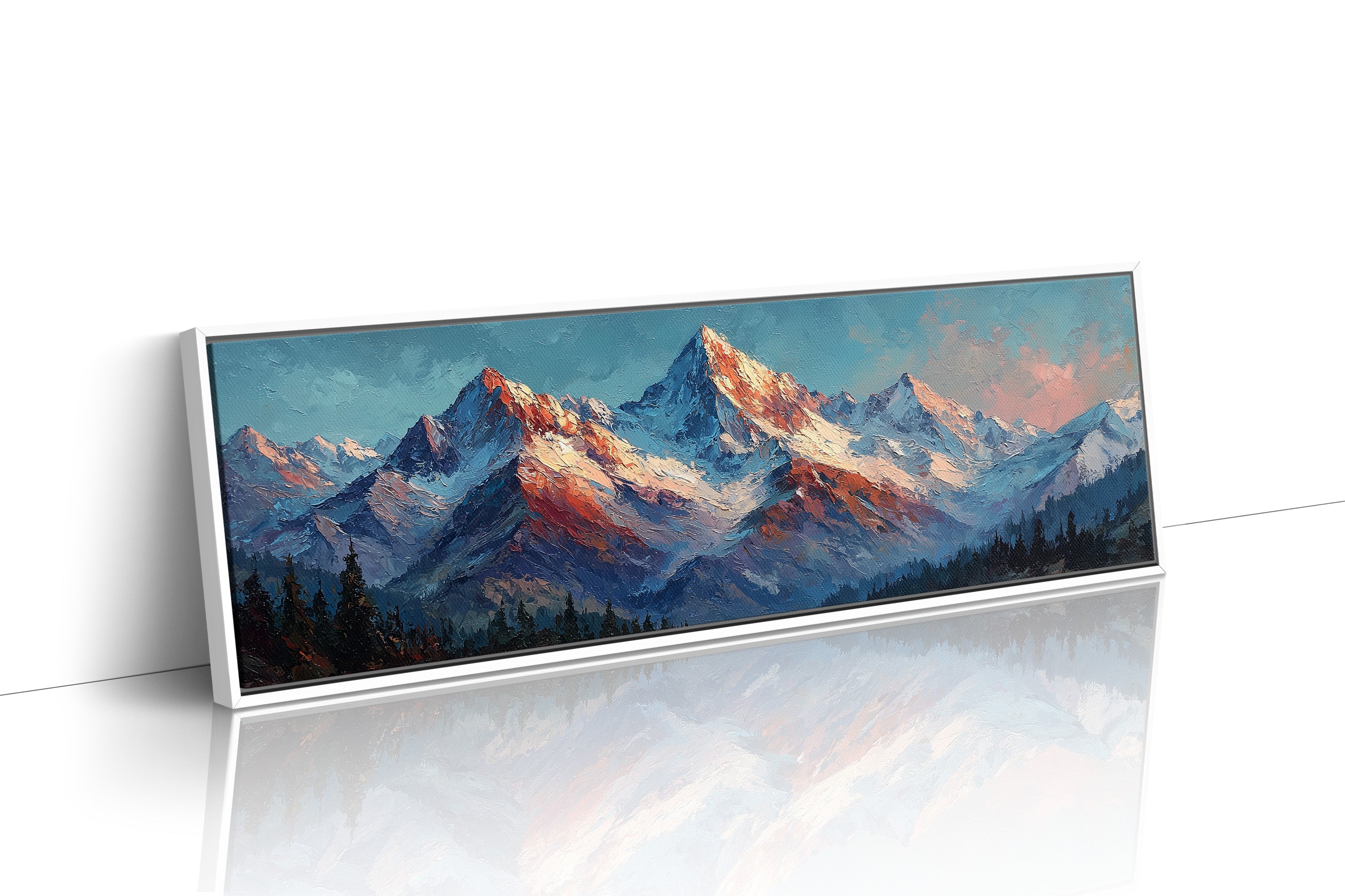 Crimson Light on Alpine Peaks