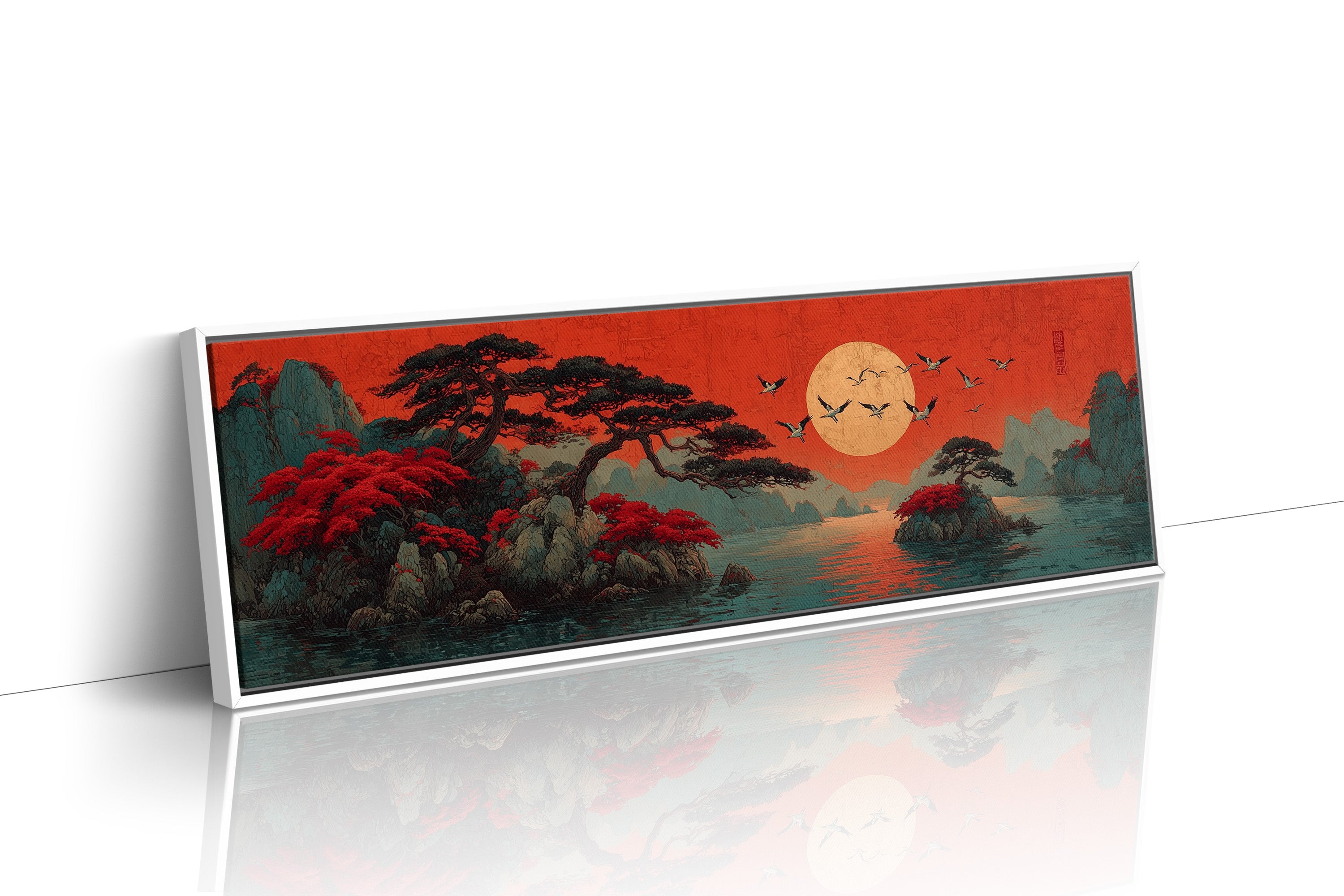Crimson Sun Over Quiet Isles