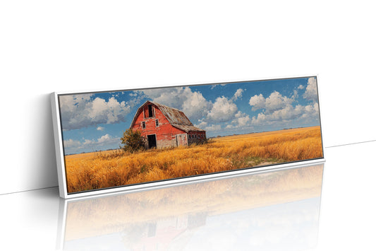 Golden Fields Red Barn