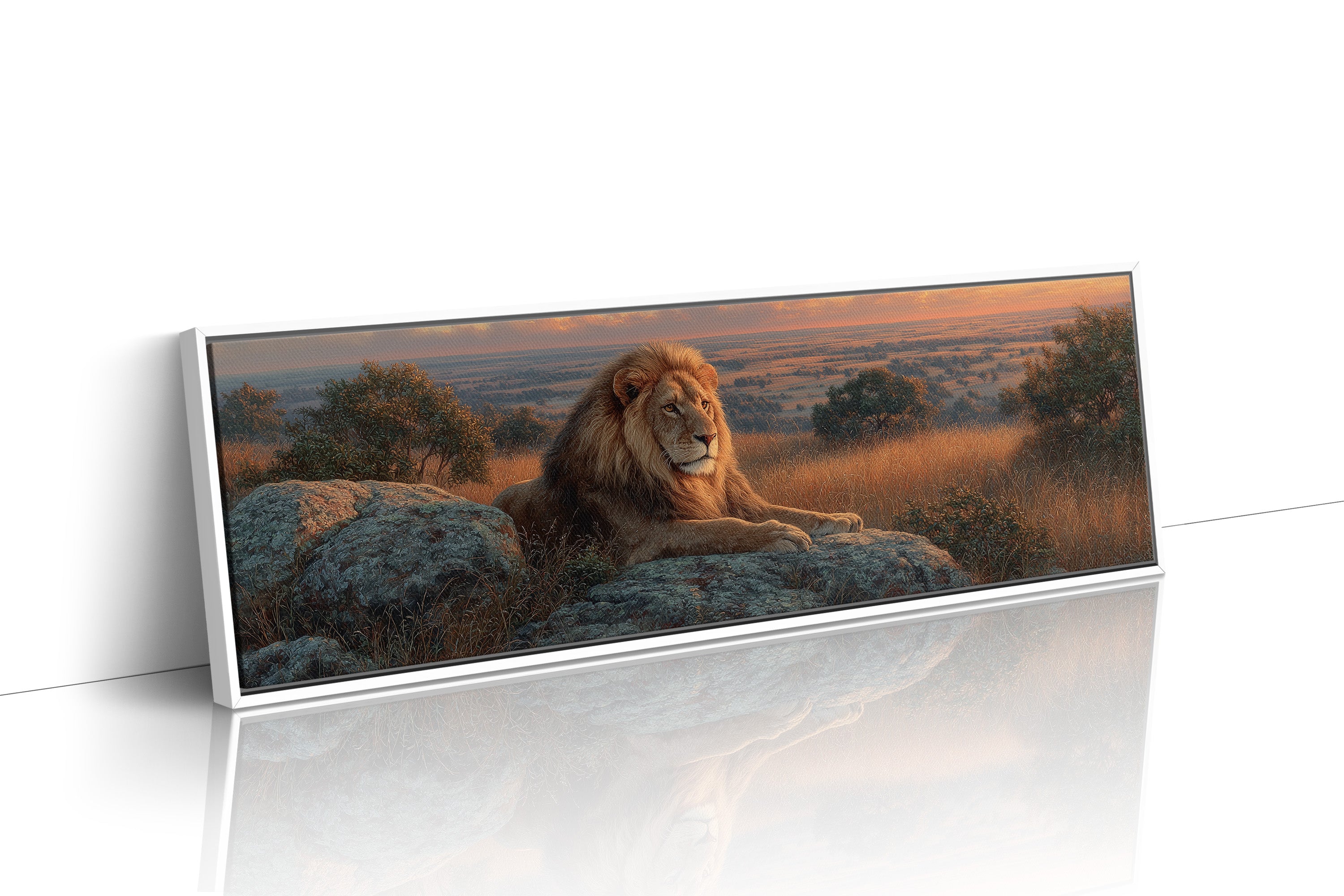 Savanna King at Sunset