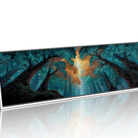 Golden Light Through the Enchanted Forest