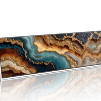 Teal and Gold Geode Flow