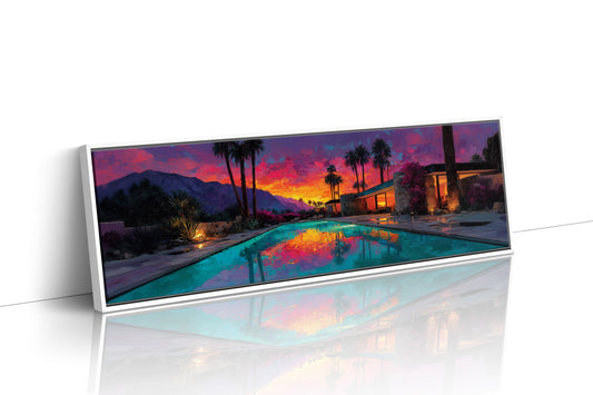 Desert Sunset Poolside Glow