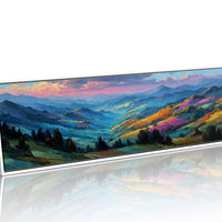 Hills Painted By The Setting Sun