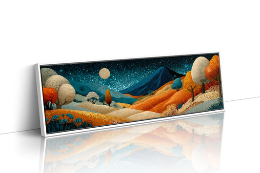 Midnight Hills In Ember Glow