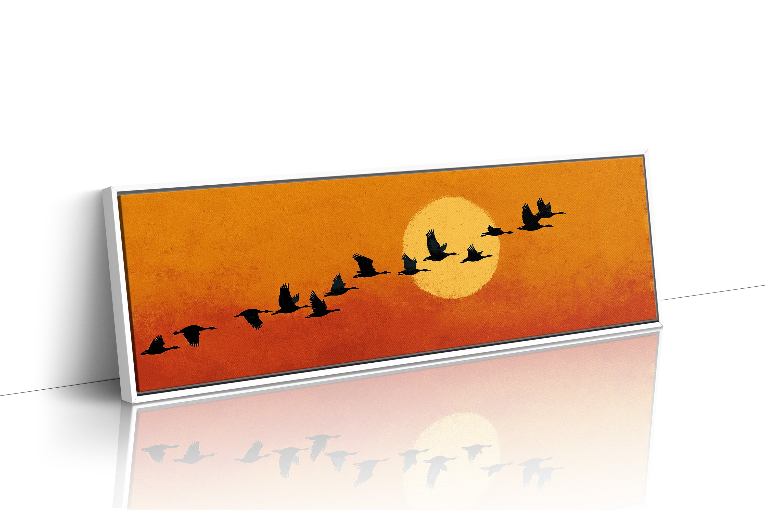 Wild Geese Across the Setting Sun