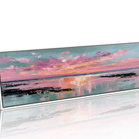 Blush Horizon Coastal Sunset