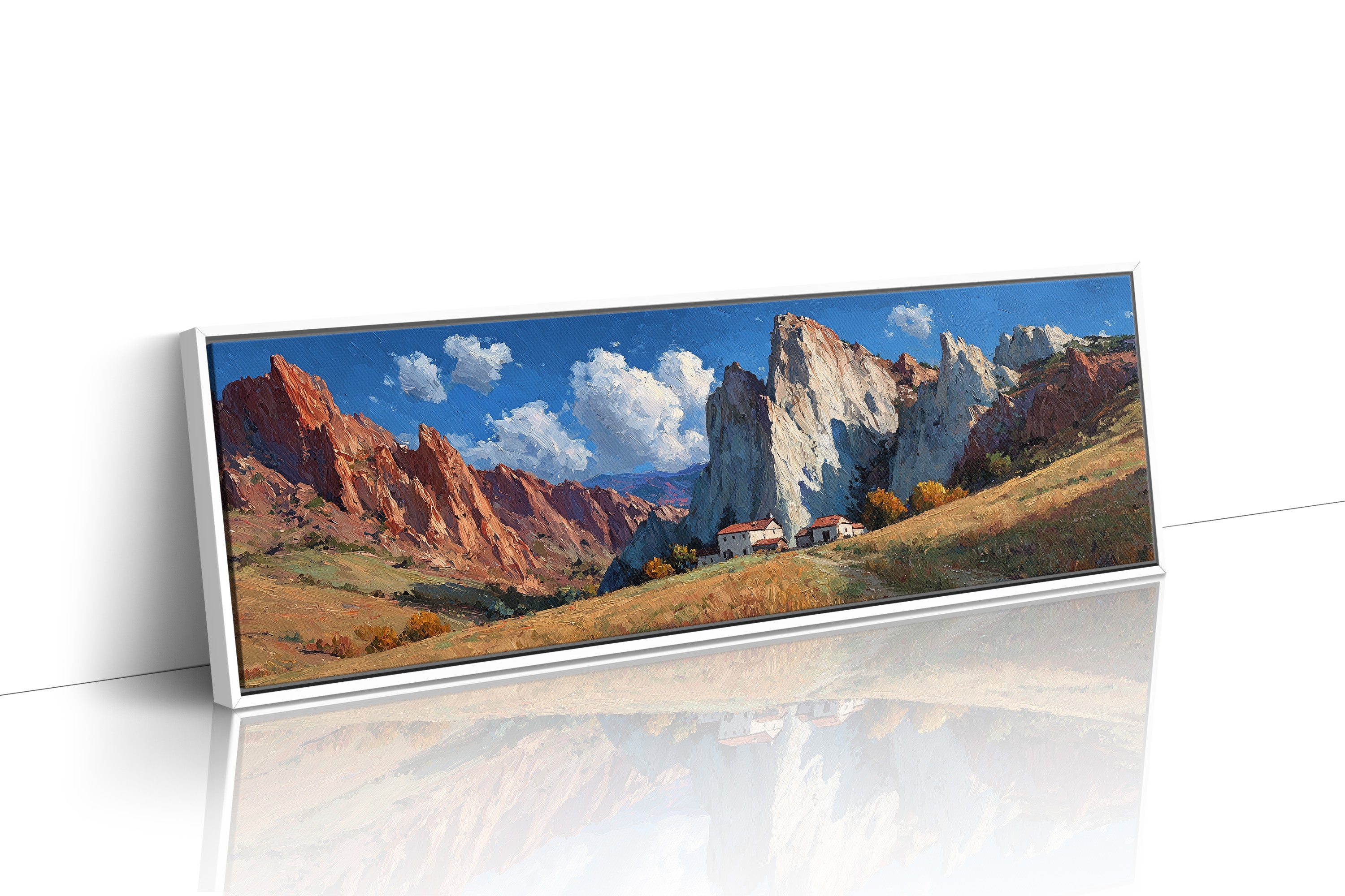 Valley Home Beneath Stone Giants