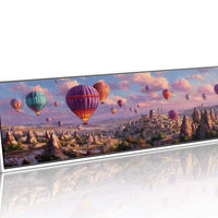 Balloons Rising Over Stone Valleys