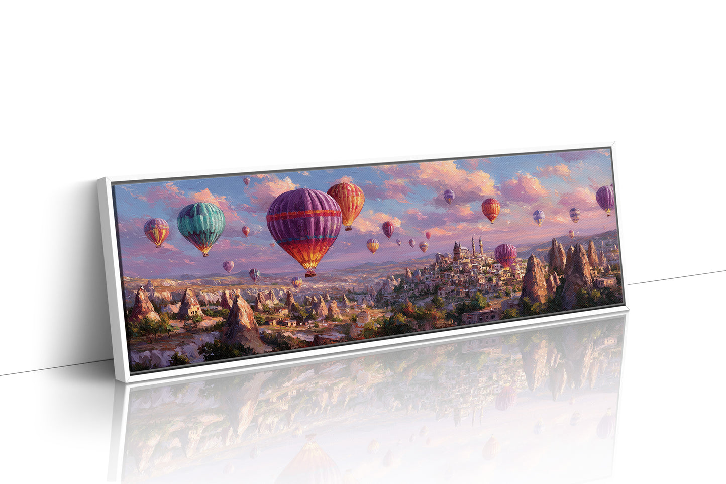 Balloons Rising Over Stone Valleys
