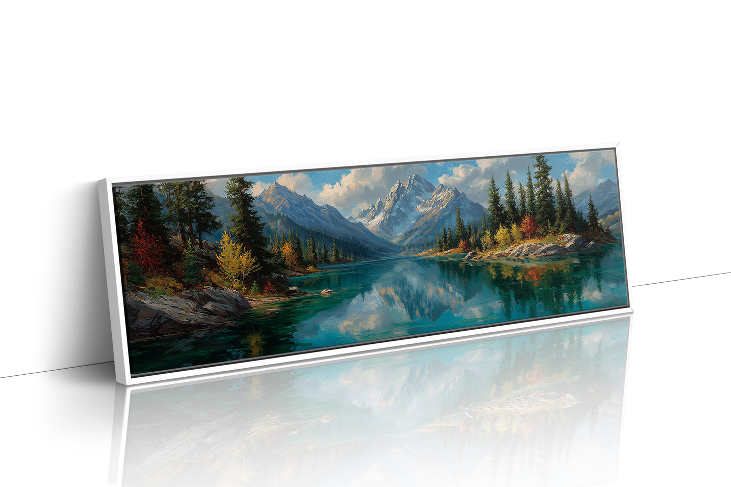 Alpine Lake Beneath Autumn Peaks