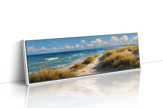 Path Through Golden Coastal Dunes