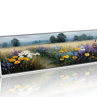 Wildflower Path Through Golden Fields