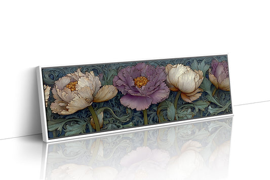 Victorian Peonies In Midnight Garden