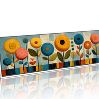 Mid Century Floral Garden in Retro Colors