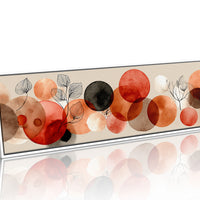 Terracotta Circles and Botanical Line Art