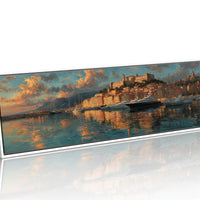 Golden Harbor at Mediterranean Sunset