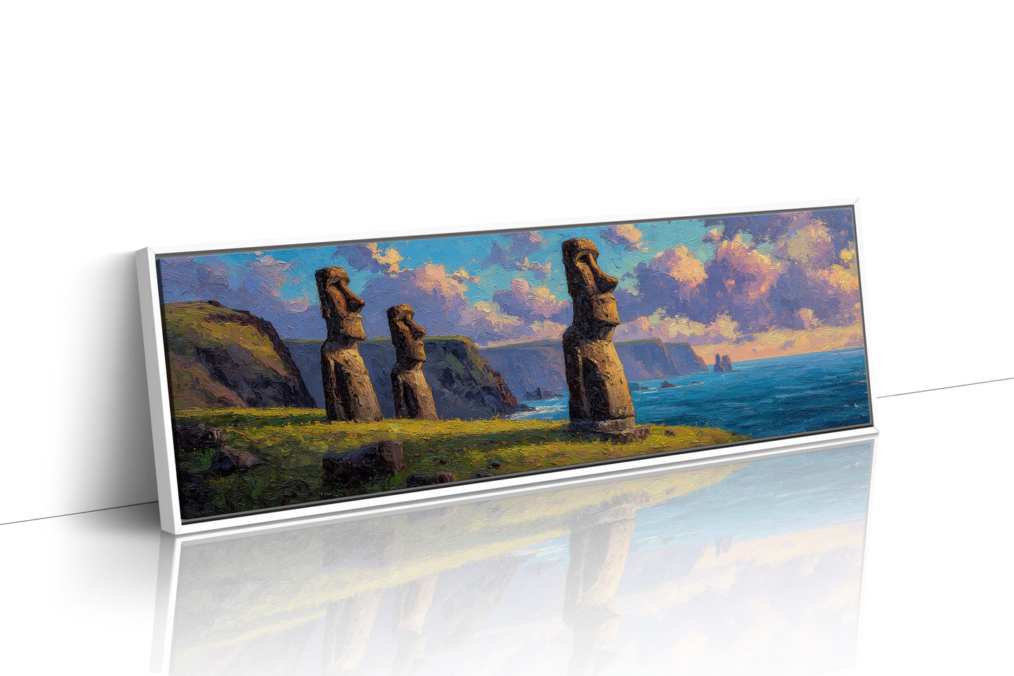 Easter Island Moai Coastal Sunset