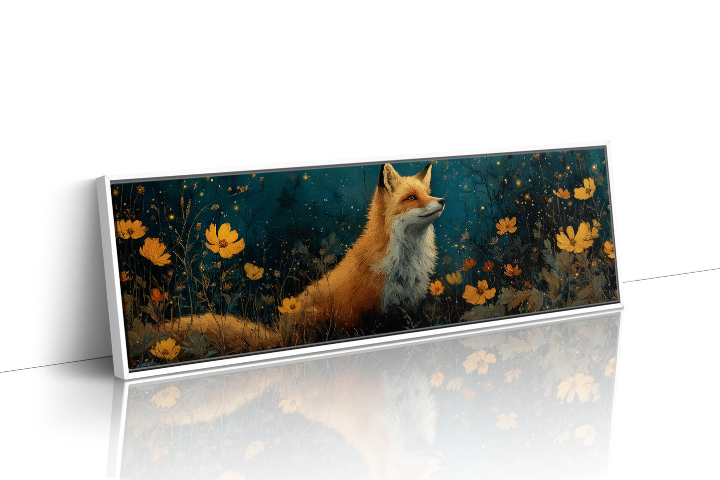 Enchanted Forest Fox and Wildflowers