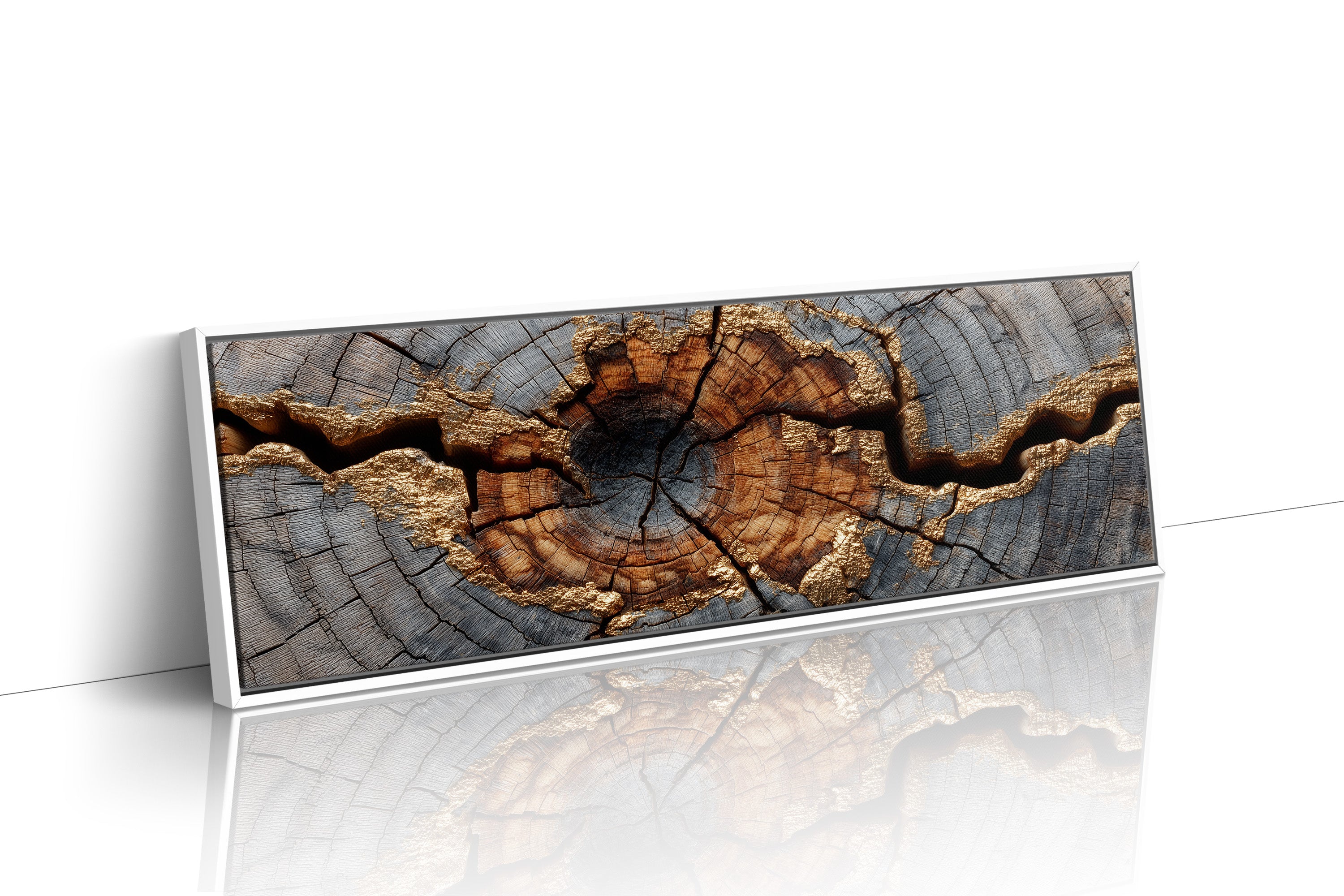 Gold Veins Through Ancient Wood