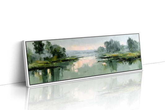 Morning Mist Over Quiet Marsh