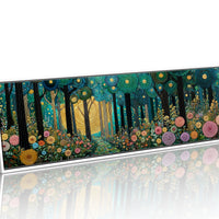 Golden Moon Through Enchanted Forest
