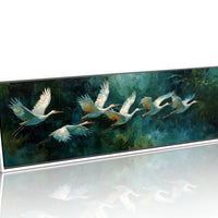 White Herons in Silent Flight