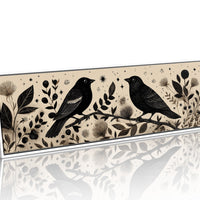 Midnight Birds Among Wildflowers