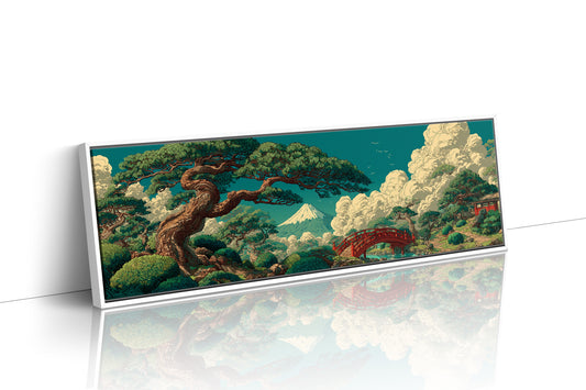 Mount Fuji Garden Bridge Landscape