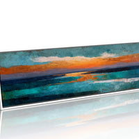 Abstract Ocean Sunset Horizon